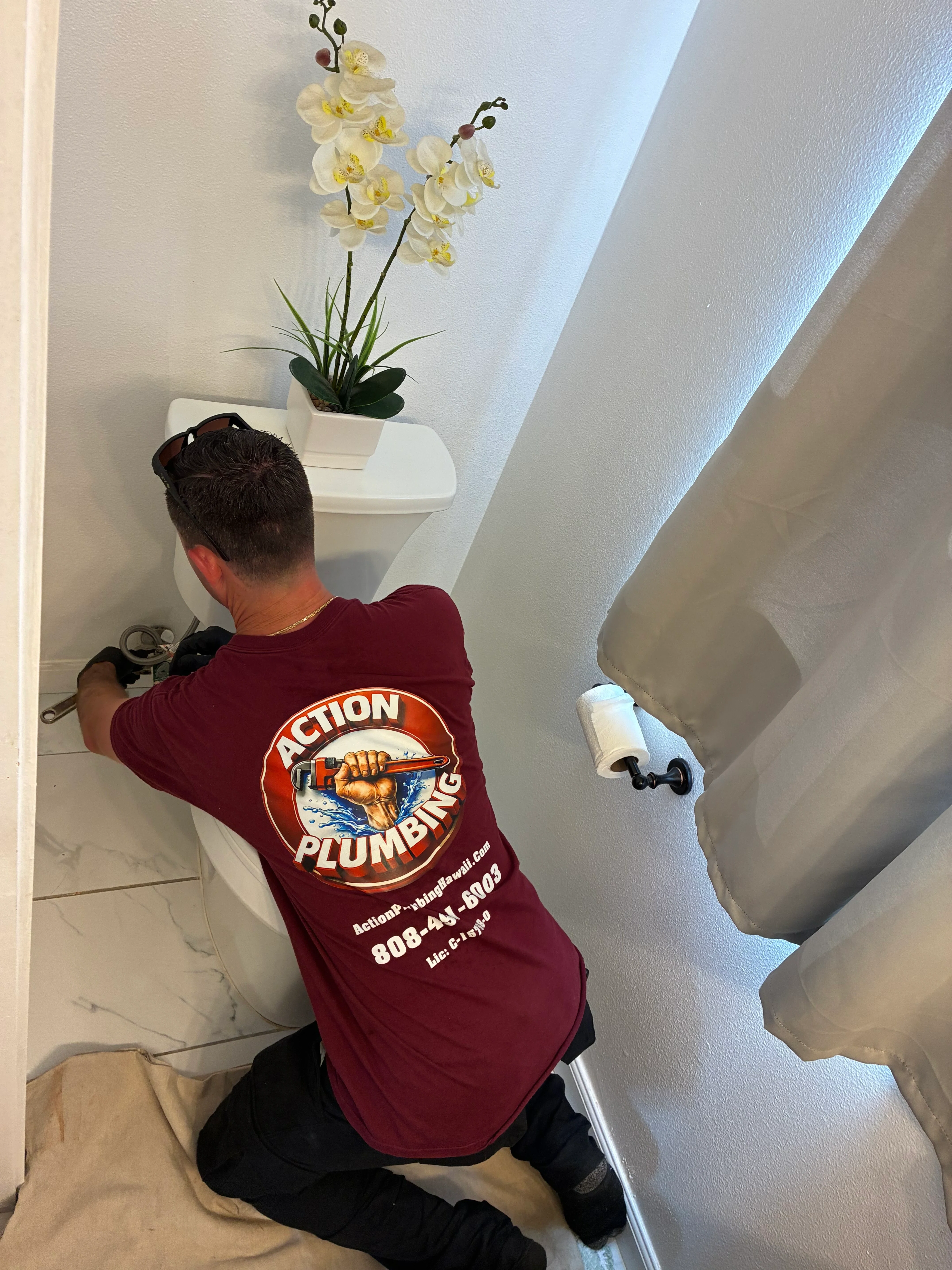 Textured ceiling drywall repair with new paper towel holder installation